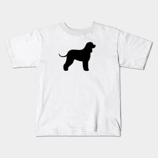 Irish Water Spaniel Silhouette Kids T-Shirt